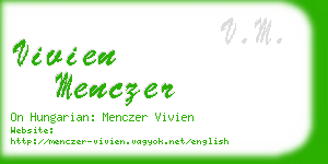 vivien menczer business card